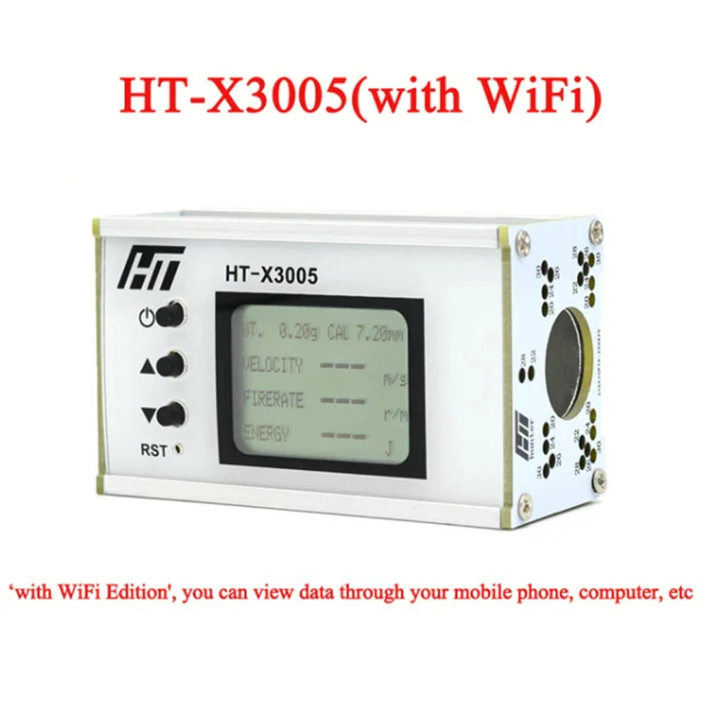 1-999m/s Speed Meter for Shooting Speed Meter Ball Velocity Energy Measurement Shooting Chronograph Bullet Speed Tester HT-X3006