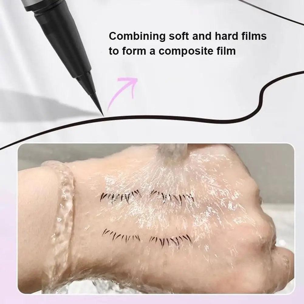 1 Set Eyelash Seal DIY Lower Lash Extension Stamps Silicone Makeup Tool For Beginner Convenient Natural Simulation Mascara Stick