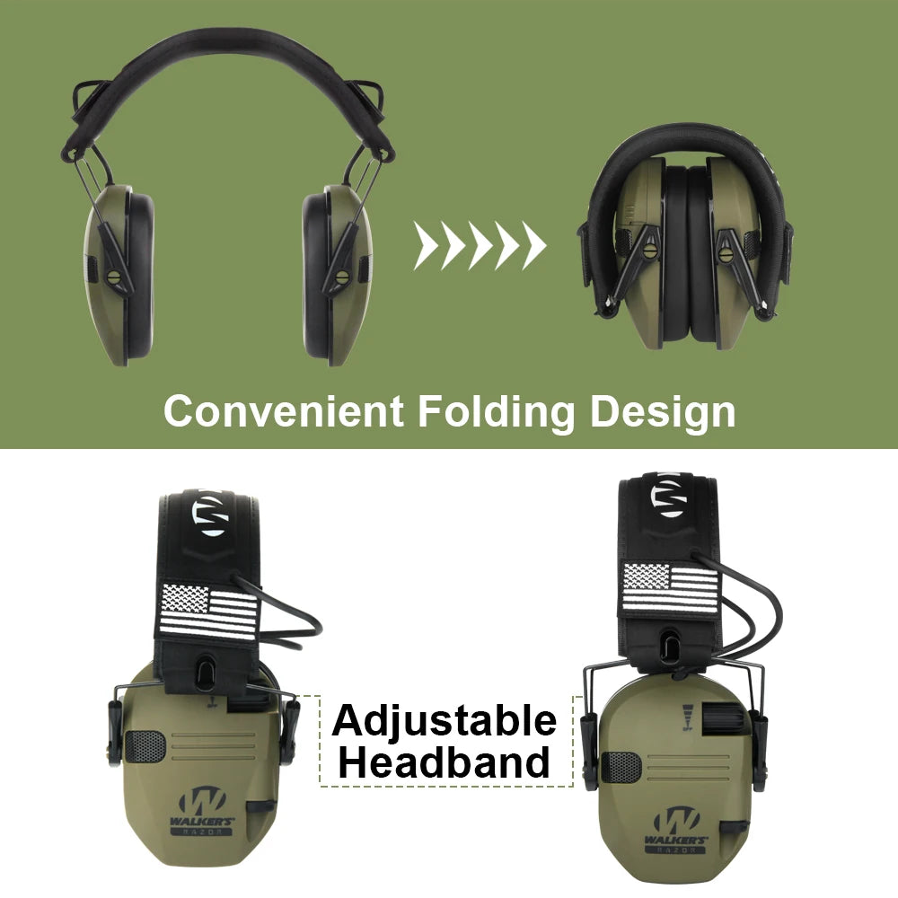 Original Military Tactical Electronic Shooting Earmuffs Outdoor Hunting Sound Pickup Noise Reduction Protection Hearing Headset