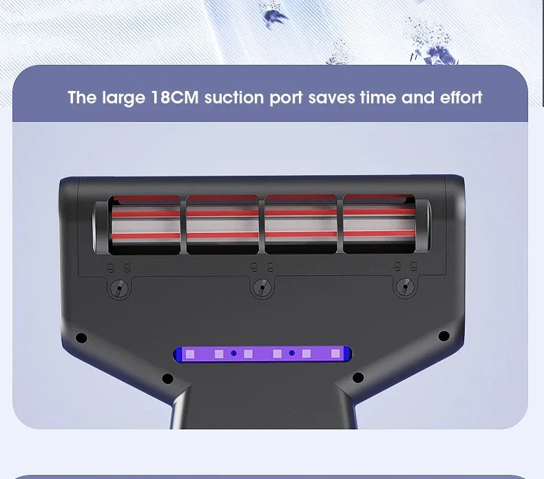 Portable 15Kpa Mite Remover Wireless Handheld Home Ultraviolet Sterilization Powerful Suction Vacuum Cleaner for Sofa Mattresses