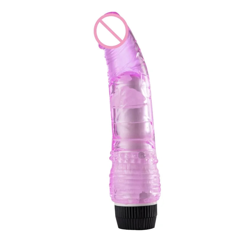 Dildo Vibrator Sex Toy Male Realistic Dildo TPE Jelly Penis Vibrating Vagina Massager Female Clitoral Stimulation Masturbator