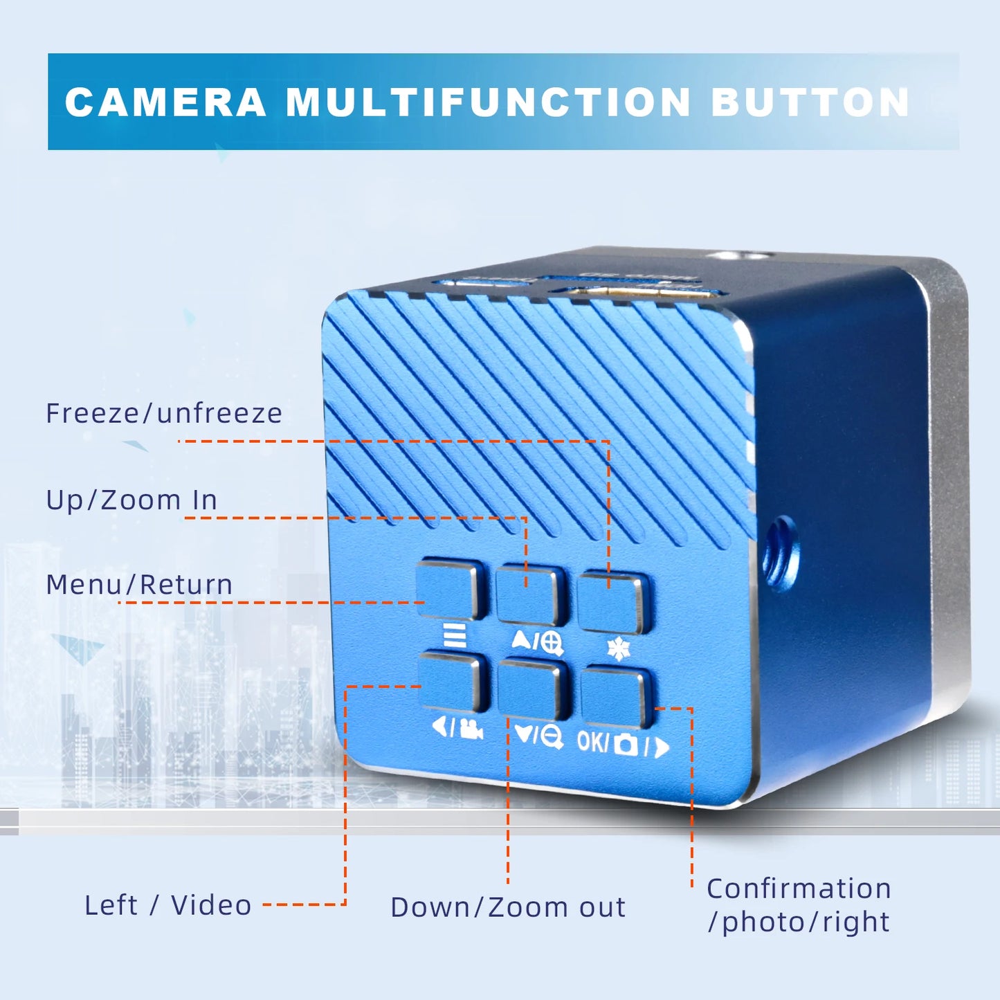 YIZHAN 4K UHD Digital Microscope 60MP Industrial Microscope 150X Lens 0.3X 0.5X 2X OBL for PCB Soldering/Jewelry Repair/Dentist