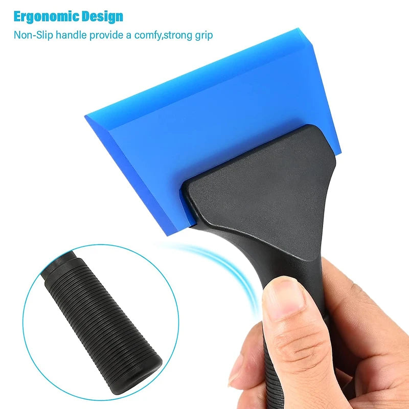 Silicone Scraper for Car Glass Rubber Squeegee Window Tint Tool Glass Water Wiper Mirror Cleaning Water Blade Car Accessories