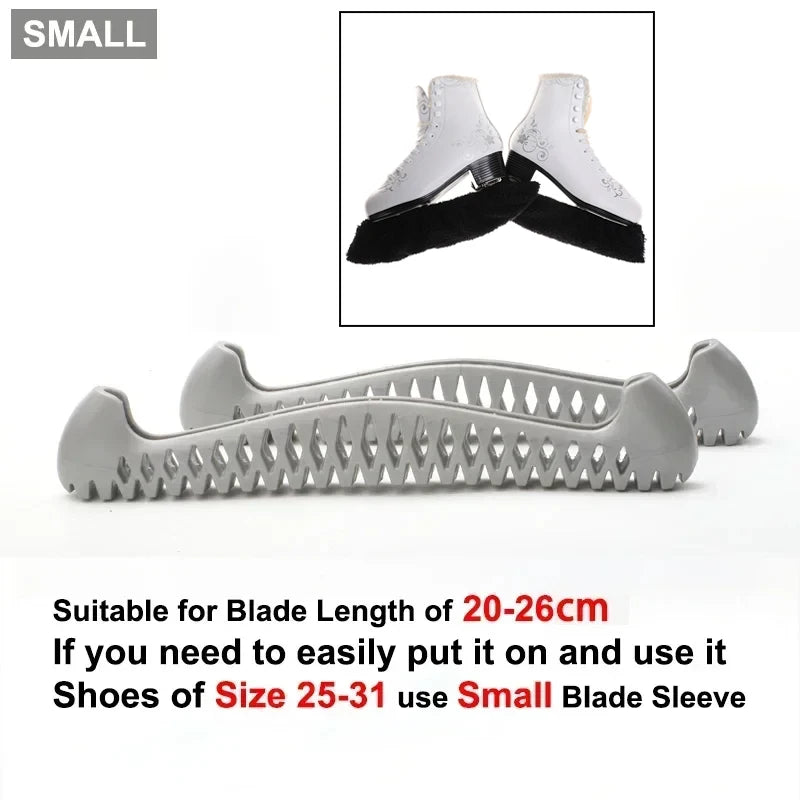 Adjustable TPU Ice Skating Blade Covers Walkable Figure Skate Ice Skate Hockey Skates Prevent Puncture Scalable Blade Sleeve