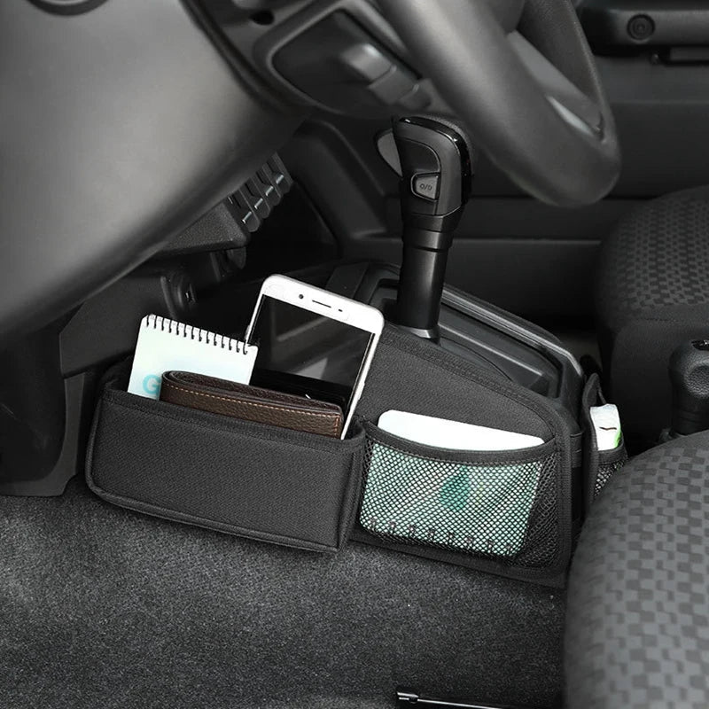 New-Stowing Tidying Car Gear Shifter Side Storage Bag Console Organizer For Suzuki Jimny JB74 2019-2021