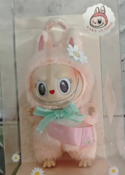 Labubu Keychain Mokoko Doll Labubu Keyring Sweetheart Series Doll Pendant Ornament Christmas Gift Kids Toys High Quality Replica