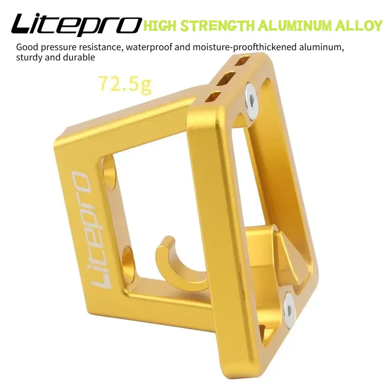 Litepro Folding Bike Front Bag Carrier Block BracketSuitable For DAHON/ FNHON/ Brompton Folding Bike Front Carrier Mount Adapter