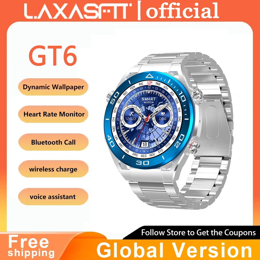 New Sports Smart Round Watch Bluetooth Call Compass Information Reminder Sleep Monitoring For Men Women Android IOS Smartwatch