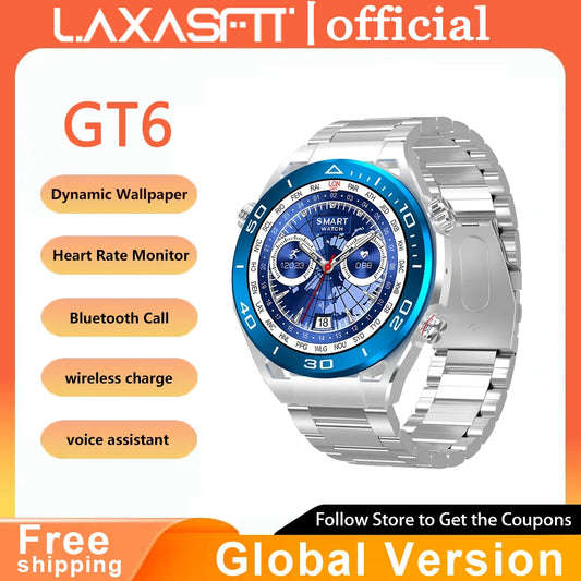 New Sports Smart Round Watch Bluetooth Call Compass Information Reminder Sleep Monitoring For Men Women Android IOS Smartwatch