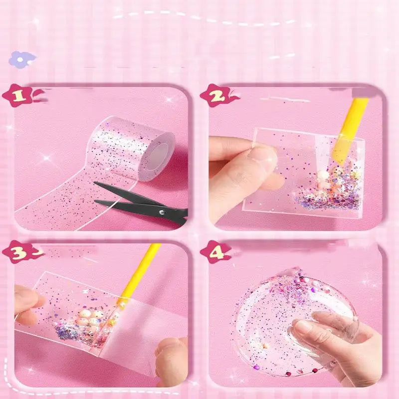 Nano Tape Double Sides Seamless Waterproof Tape Bathroom Toilet Kitchen Sink Gel Sticker DIY Toys Nano Gel Set