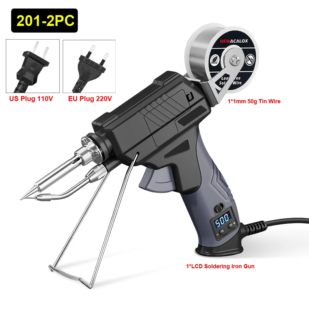 Toolour LCD Soldering Iron Kit with Adjustable Temp 180-520°C/356~932℉ Auto Send Tin Soldering Iron Gun for Welding Repair