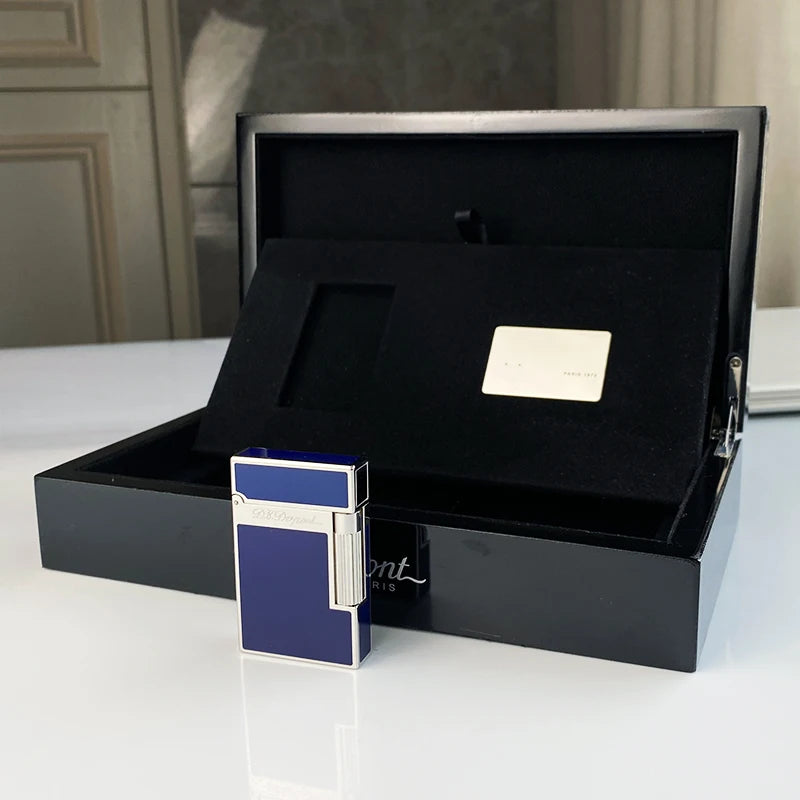 Commemorative Edition Luxury Butane Lighter Single & Double Flame Ping Sound Natural Paint Cigarette Smoker 16084