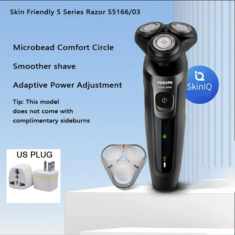 PHILIPS S5366 Electric Shaver IPX7 Full-body Wash Men's Grooming Comfort Shaving Flash Charge Beard Razor with Sideburns Trimmer
