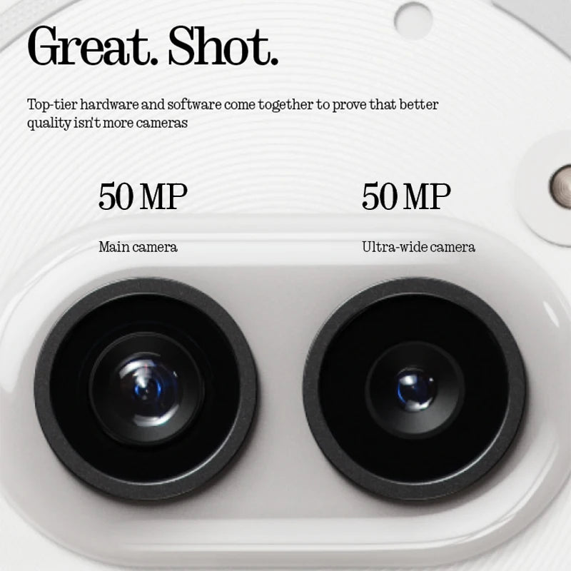 Nothing Phone (2a) Global Version Smartphone Dual 50MP Cameras Dimensity 7200 Pro Processor 6.7" 120Hz Flexible AMOLED Display
