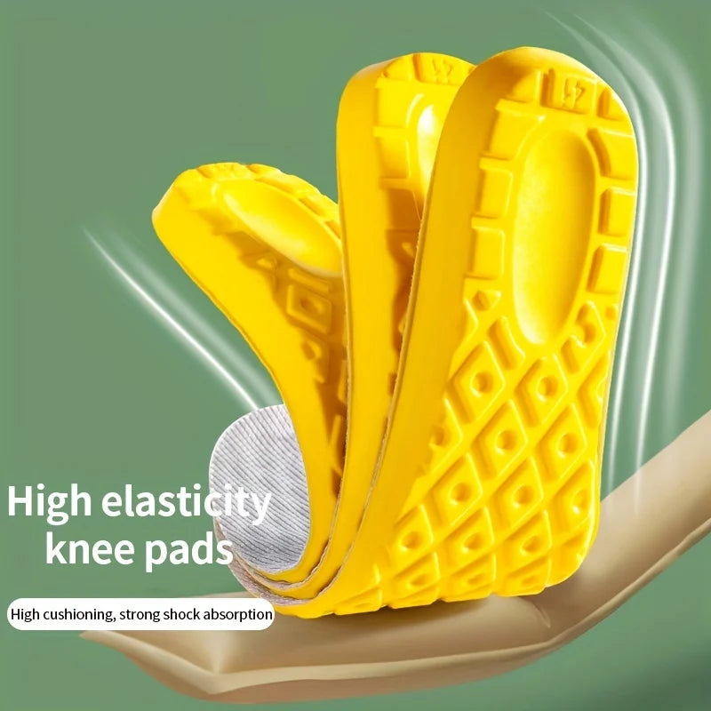 1 Pair 4D Soft Latex Memory Foam Insoles Sport Support Insert Breathable Insoles For Women Men Running Insoles