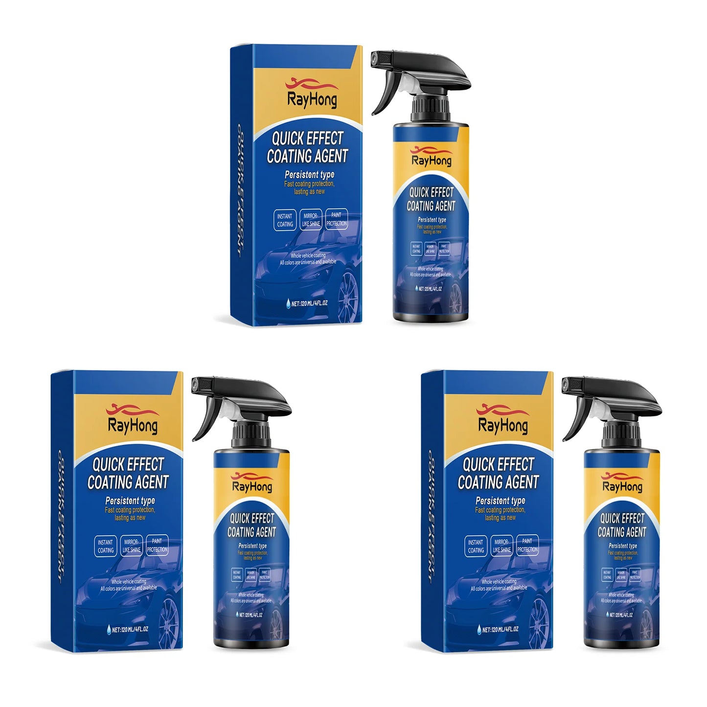 1-5PCS Car Nano Coating Spray Auto Quick-Dry Coating Hydrophobic Protection Polishing Maintenance Renewal Agent Accessories