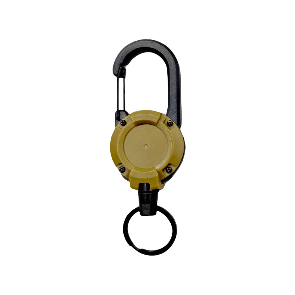 1/3Pcs Automatic Retractable Wire Rope Antitheft Easy-to-pull Buckle Rope Elastic Keychain Sporty Retractable Key Ring Anti Lost