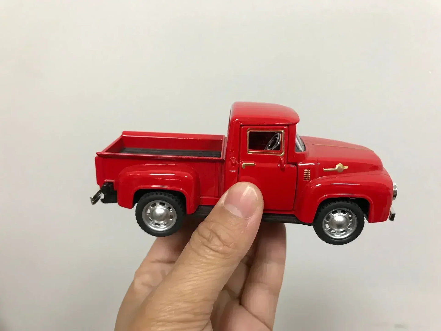 10pcs Hot Vintage Car Red Truck Toy Vintage Car Alloy Pickup Truck Children's Toy Christmas Birthday Christmas Gift New