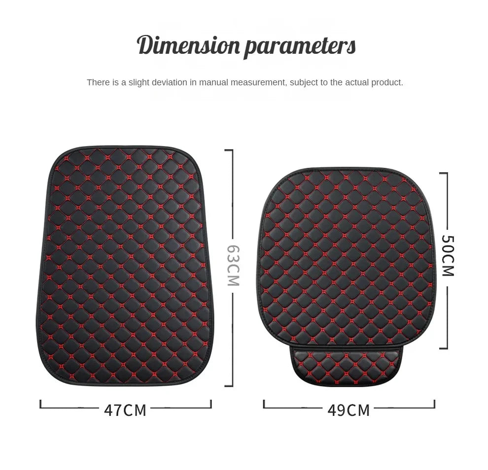 New Pu Leather Car Seat Cover Seat Back Cushion Minimalism Seat Cushion Universal Wear-resistant and Durable Four Seasons