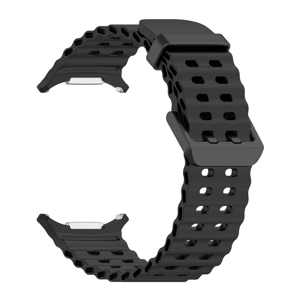 Ocean Strap for Samsung Galaxy Watch Ultra 2025 Sports Silicone Band for Galaxy Watch 8-7 Ultra 47mm Official Original Wristband