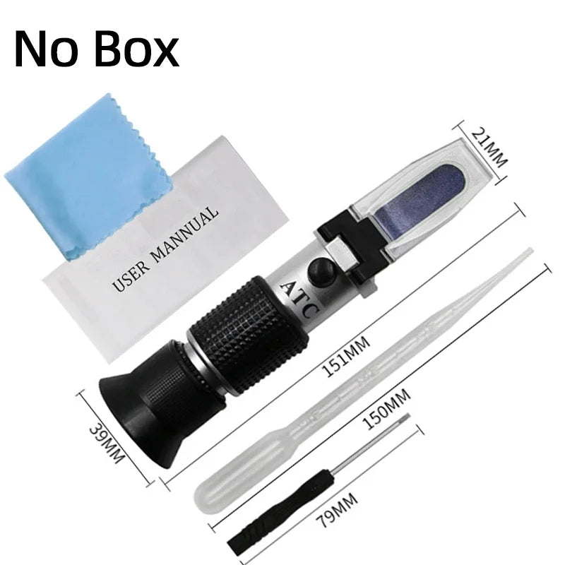 4in1 Car Urea Fluid Tester Antifreeze Densitometer Diesel Exhaust Battery Fluid Glass Freezing Point Water Coolant Refractometer