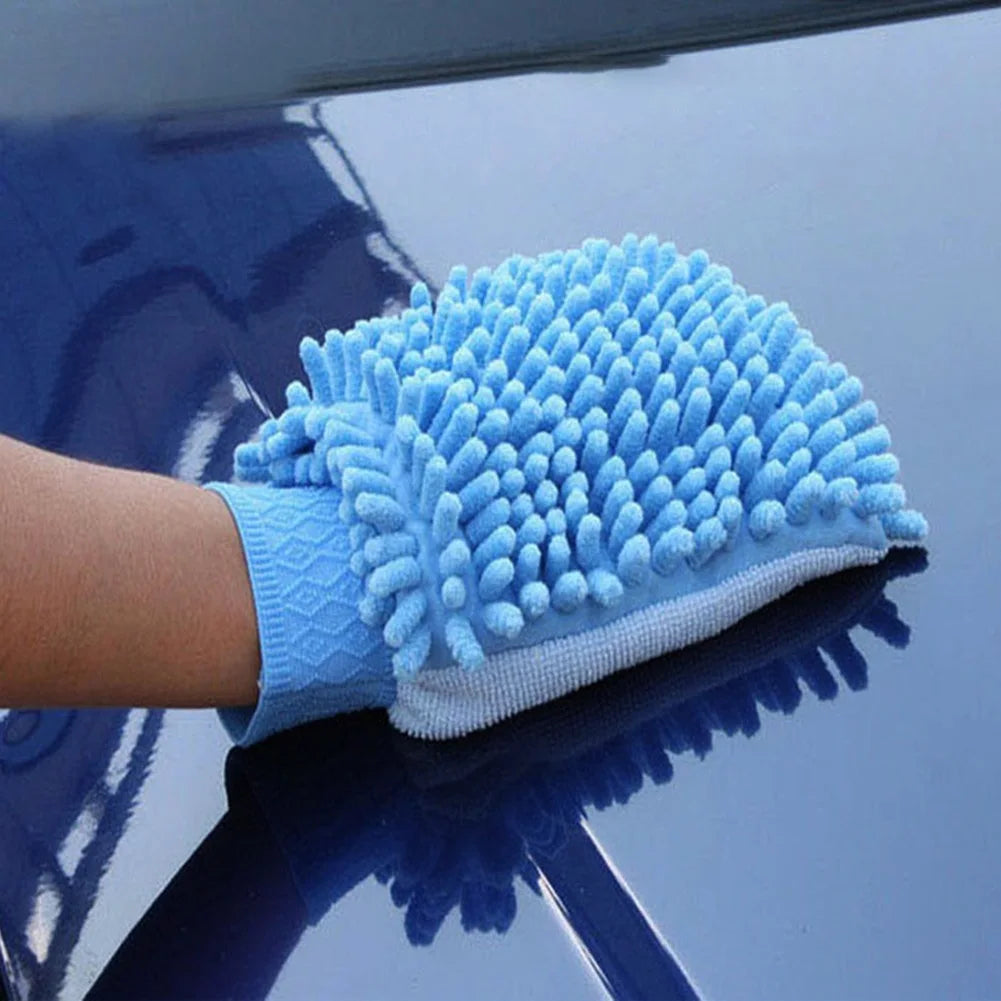 Car Wash Gloves Washing Wiper Car Cleaning Towel Auto Super Mitt Microfiber Gloves For DIY Carwash Household Car Washing Clean