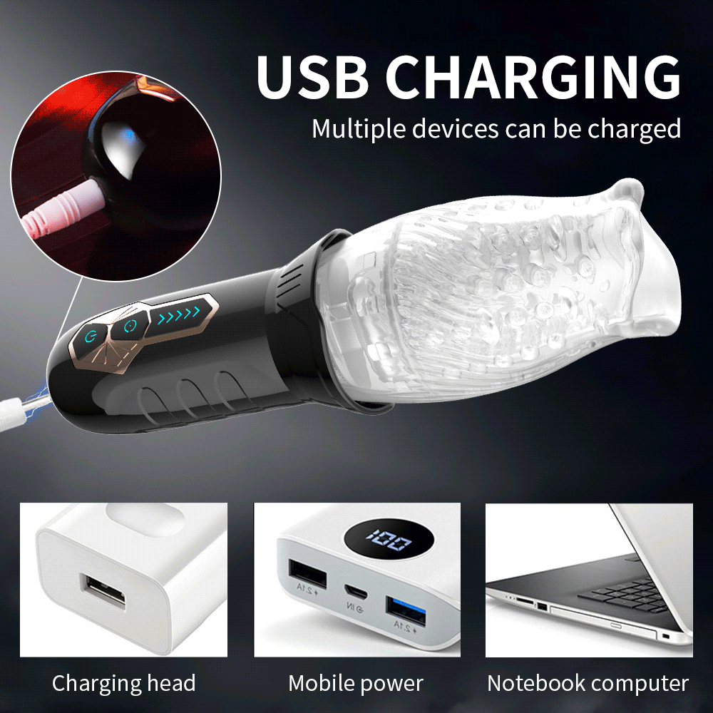 Automatic Rotating Vibrating Male Masturbator Penis Massage Vibrator Real Oral Sex Glans Delay Trainer Masturbation Toys for Men