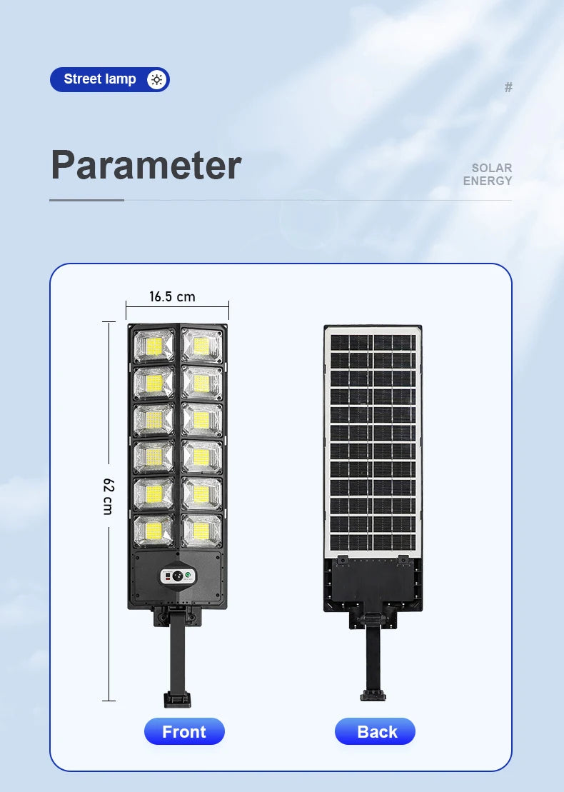 Super Bright 804 LED Solar Lights Outdoor Street Lamp Sunlight 3 modes IPX68 Waterproof Garden Lighting With Smart Motion Sensor