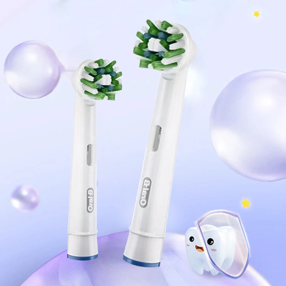 Original Oral B EB50 Brush Heads Cross Action 16 Degree Angle Spare Dental Nozzles for Electric Toothbrush D12/D16/DB4010/DB4510