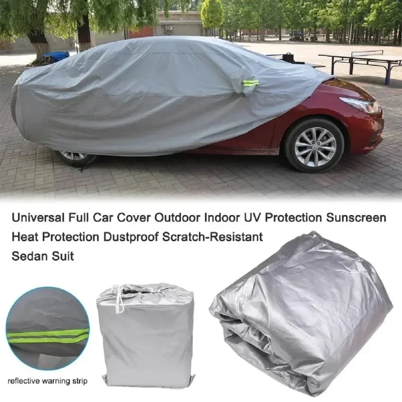Car Cover Waterproof Outdoor Universal UV Protection Snow Cover Dustproof for Sedan Scratch-Resistant Sedan Suit SUV Car Tools