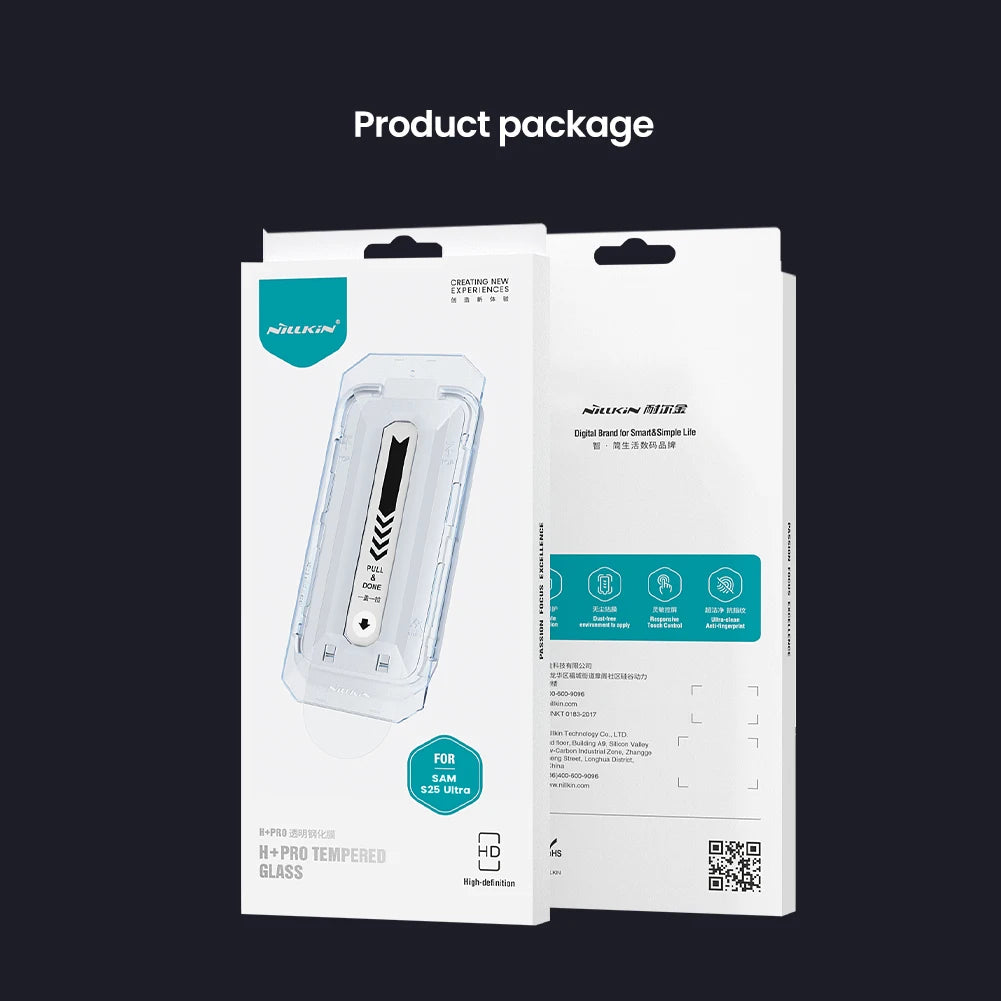 Nillkin for Samsung Galaxy S25 Ultra S25 Plus S25 Edge H+PRO Anti-Explosion Tempered Glass Phone Screen Protector