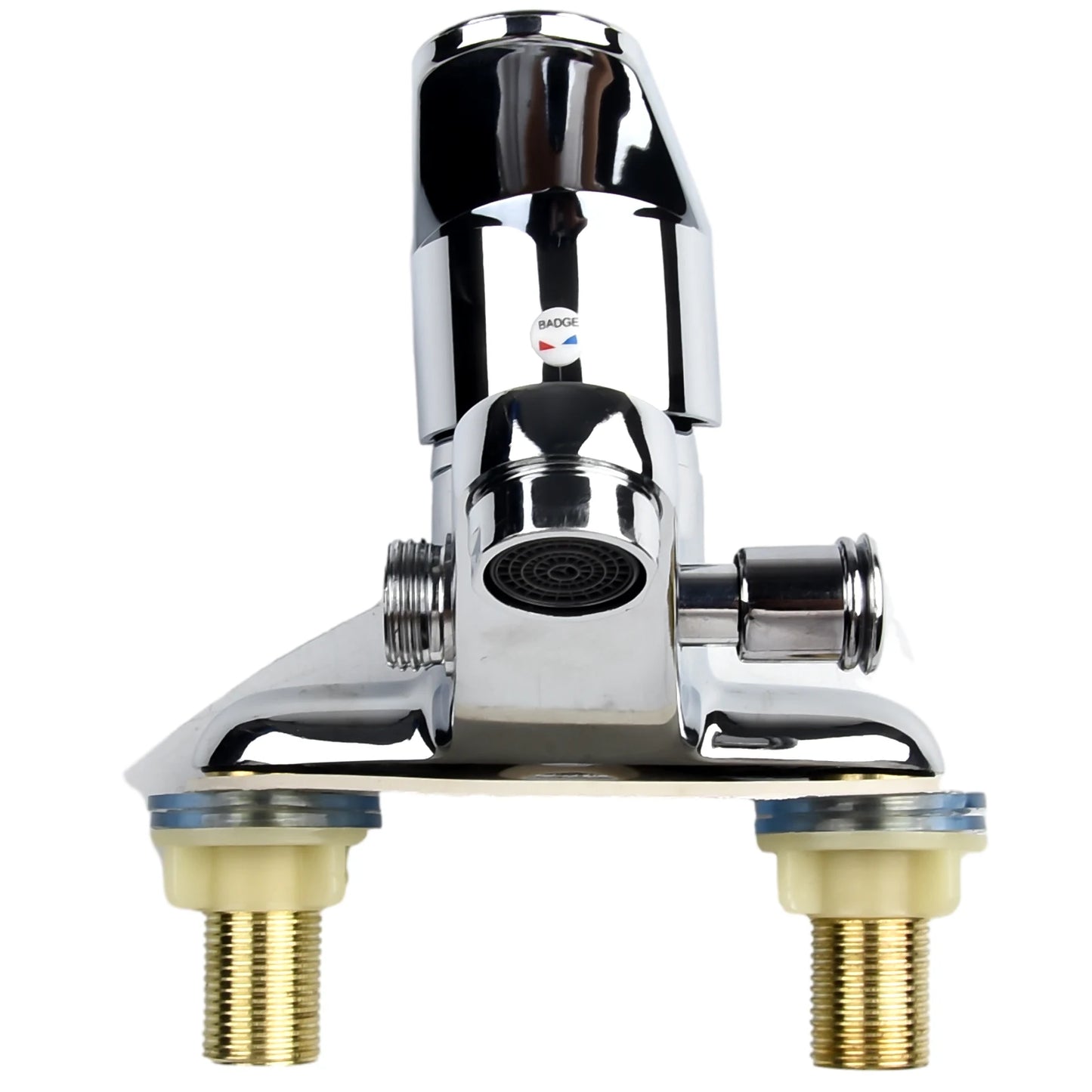 Bathroom Faucet Double-Hole Basin Hot And Cold Basin Tap Mixer Faucet 2 Ways With Copper Ceramic Spool Sink Mixer Tap