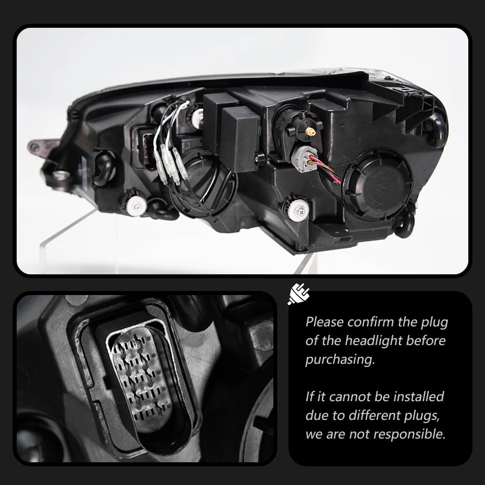 AKD Car 2 PCS Model For Golk7 Golf 7 MK7 Upgrade 7.5 Design 2013-2017 Head lamps LED Headlight LED Dual Projector face lift