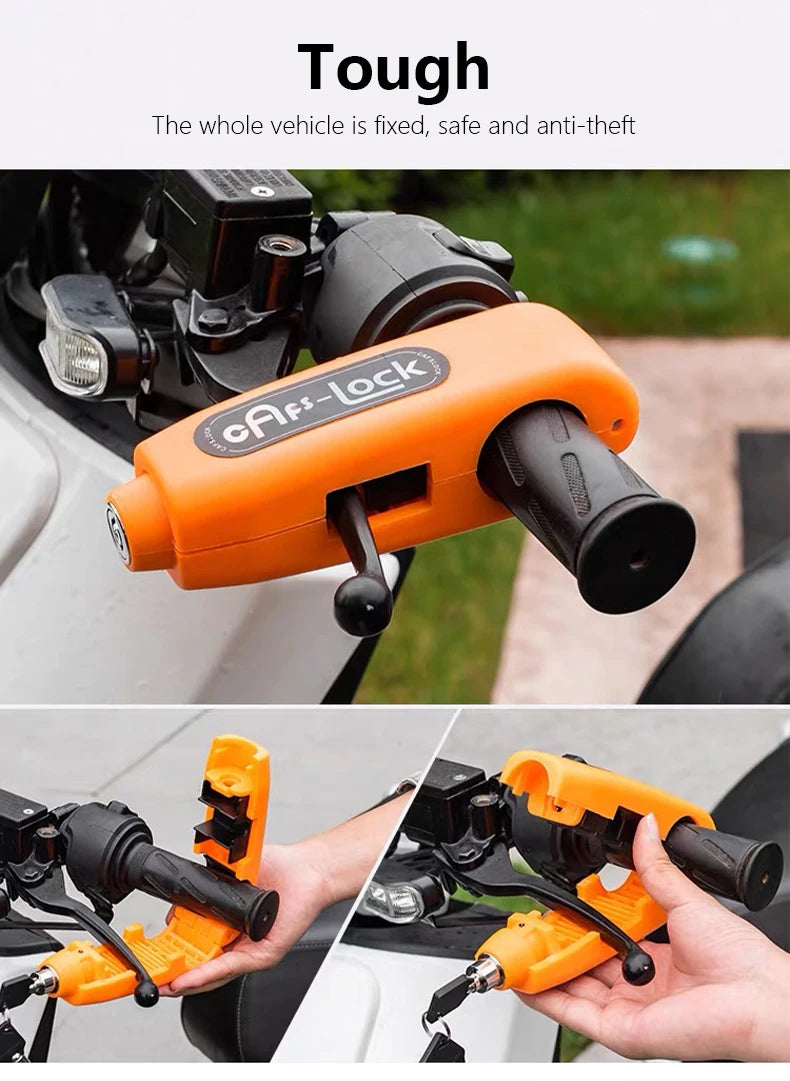 Universal Motorcycle Handlebar Lock Anti-theft Accelerator Brake Lock Motorcycle Accessories