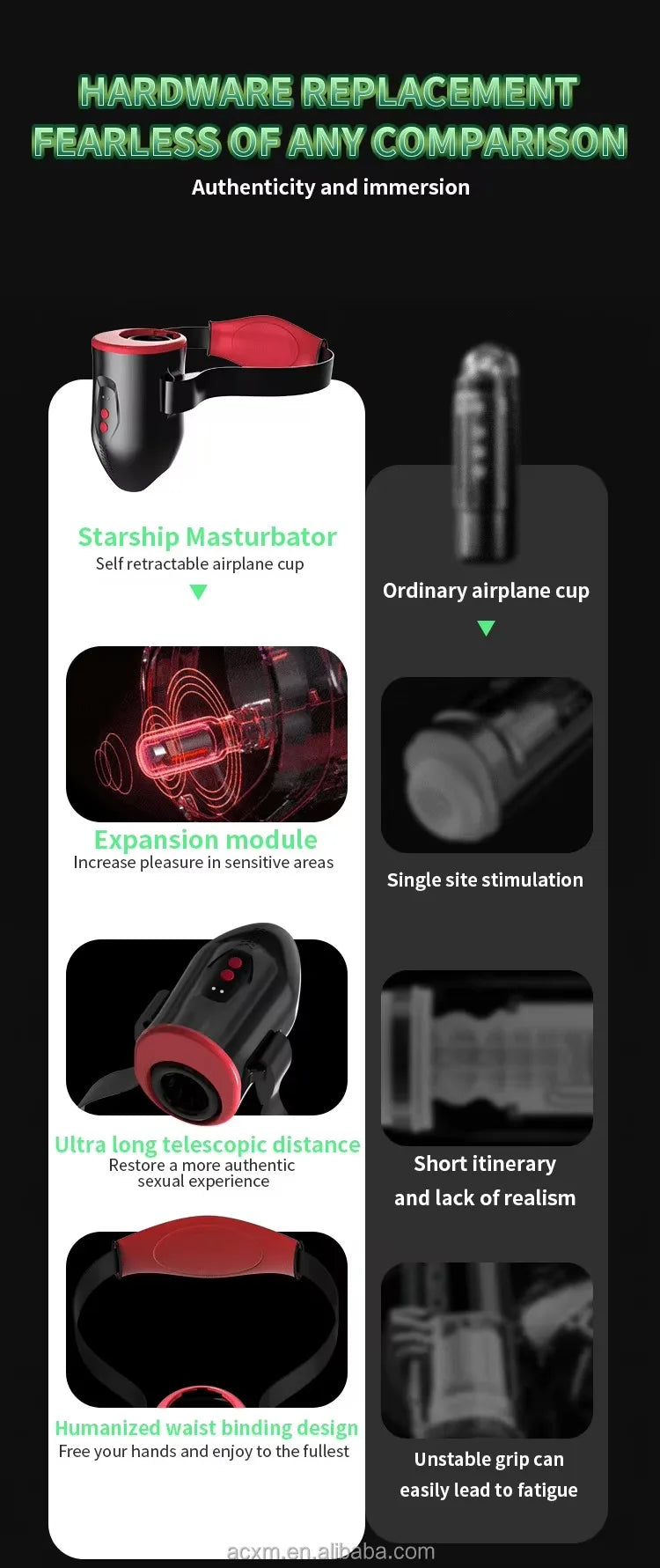 New APP Bluetooth Control Wearable Auto Male Masturbator with 6 Thrusting Vibrating Masturbation Stroker Machine Cup for Men