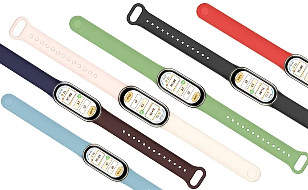 Sport Strap For Xiaomi Mi band 8-8 NFC Belt Replacement miband8 silicone Bracelet smart band 8 waterproof Watchbands Accessories