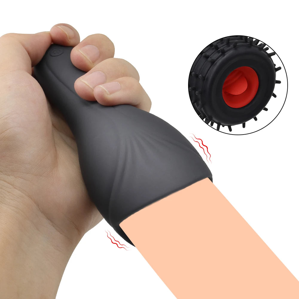 Automatic Rotating Vibrating Male Masturbator Penis Massage Vibrator Real Oral Sex Glans Delay Trainer Masturbation Toys for Men