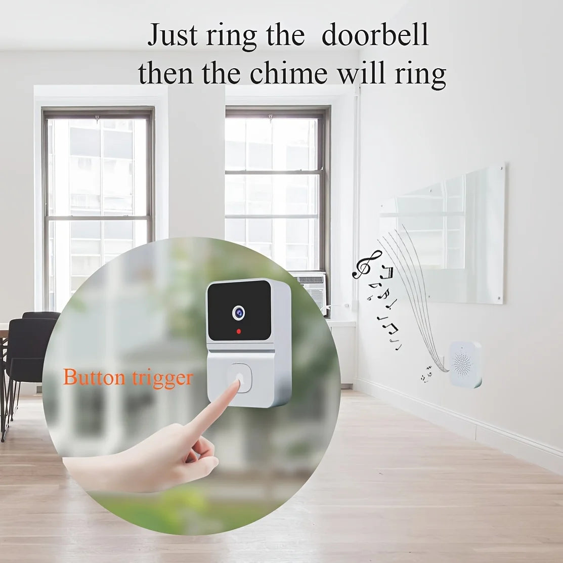 Wireless Doorbell WiFi Outdoor HD Camera Security Door Bell Night Vision Video Intercom Voice Change Home Monitor Door For Phone