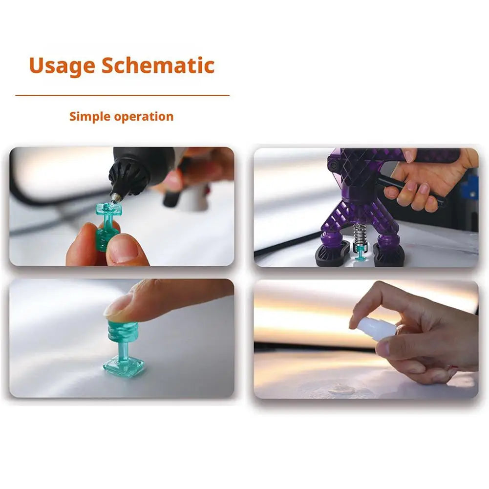 10pc Glue Tabs Dent Removal Tools Pdr Car Dent Repair Car Dent Removal Tool Auto Paintless Dent Repair Glue Tabs For Car Body