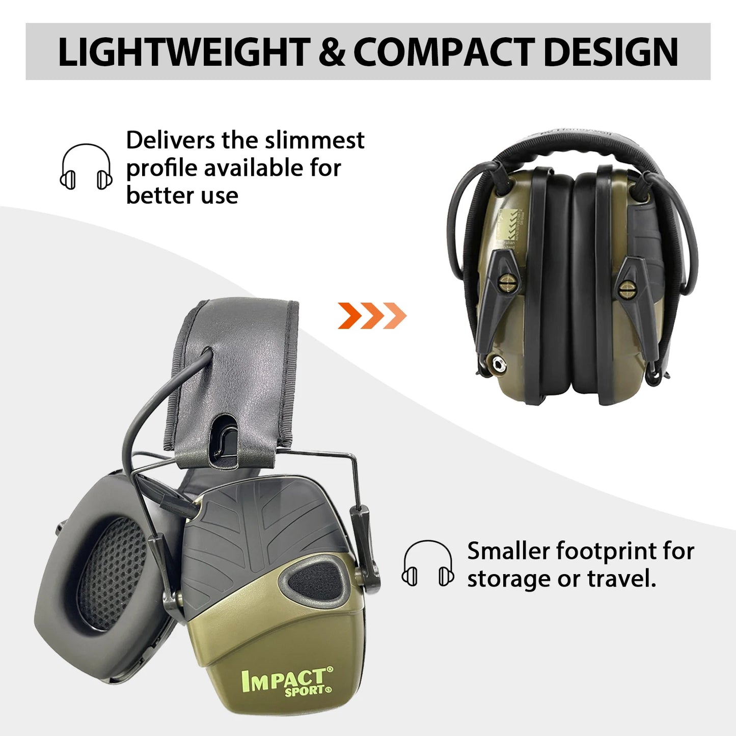 New Shooting Headset Headphones for Hearing Protection Ear Protect Noise Reduction Active Hunting Tactical Earmuff