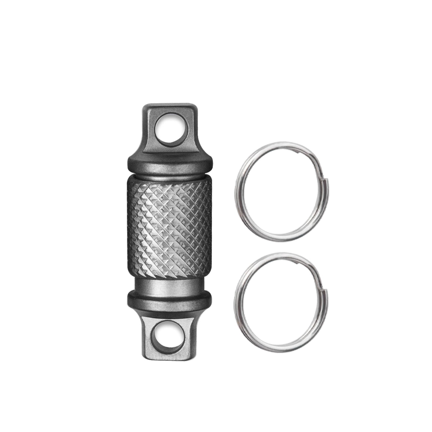 EDC Titanium Alloy Keychain Quick Release Buckle 360 ° Rotation Mini Portable Connector Tool With Stainless Steel Keyring