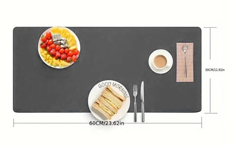 1pc Large Size Office Desk Protector Mat 23.62x11.81in PU Leather Waterproof MousePad Desktop Keyboard Desk Pad Gaming Mousepad