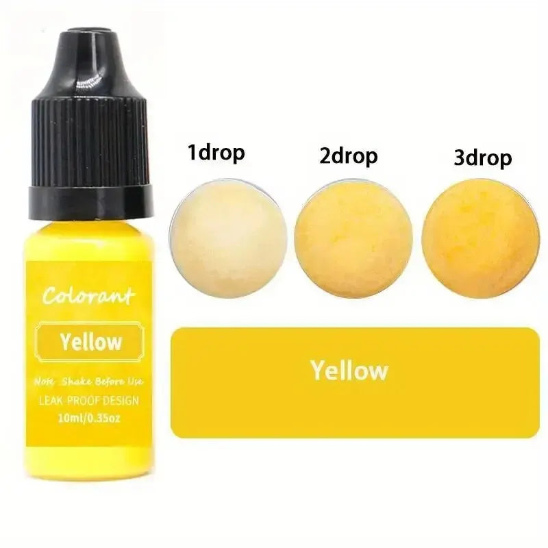 0.34oz/bottle Candle Dyes Pigment Liquid Colorant Resin Coloring Dye Pigments For DIY Candle Making Soap Epoxy Resin Craft Makin