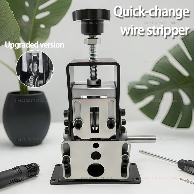 Portable Wire Stripper Tool Manual Electric Cable Peeling Machine 1-70mm Hand Crank Drill for Electricians and DIY Projects