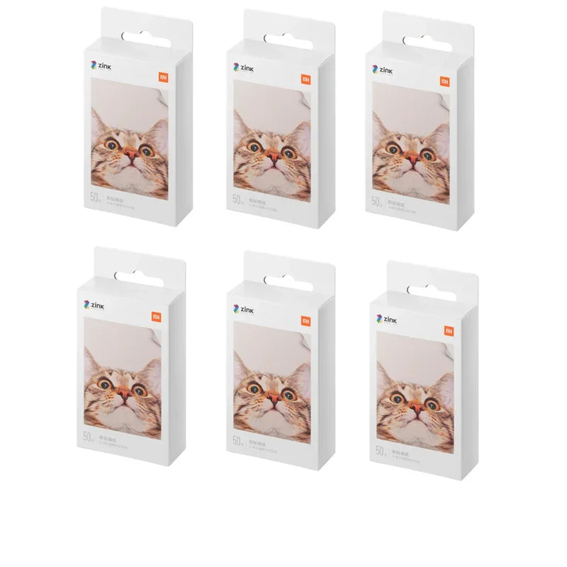 100% New Xiaomi ZINK Pocket Printer Paper Self-adhesive Photo Print 10//50/100 Sheets Xiaomi 3-inch Mini Pocket Photo Printer