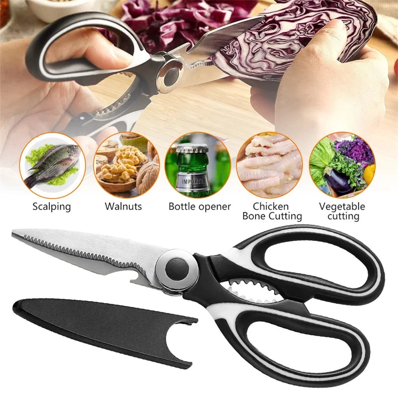 Multi-purpose Food Shears Household Kitchen Chicken Shears Multi-purpose Food Shears Chicken Bone Shears