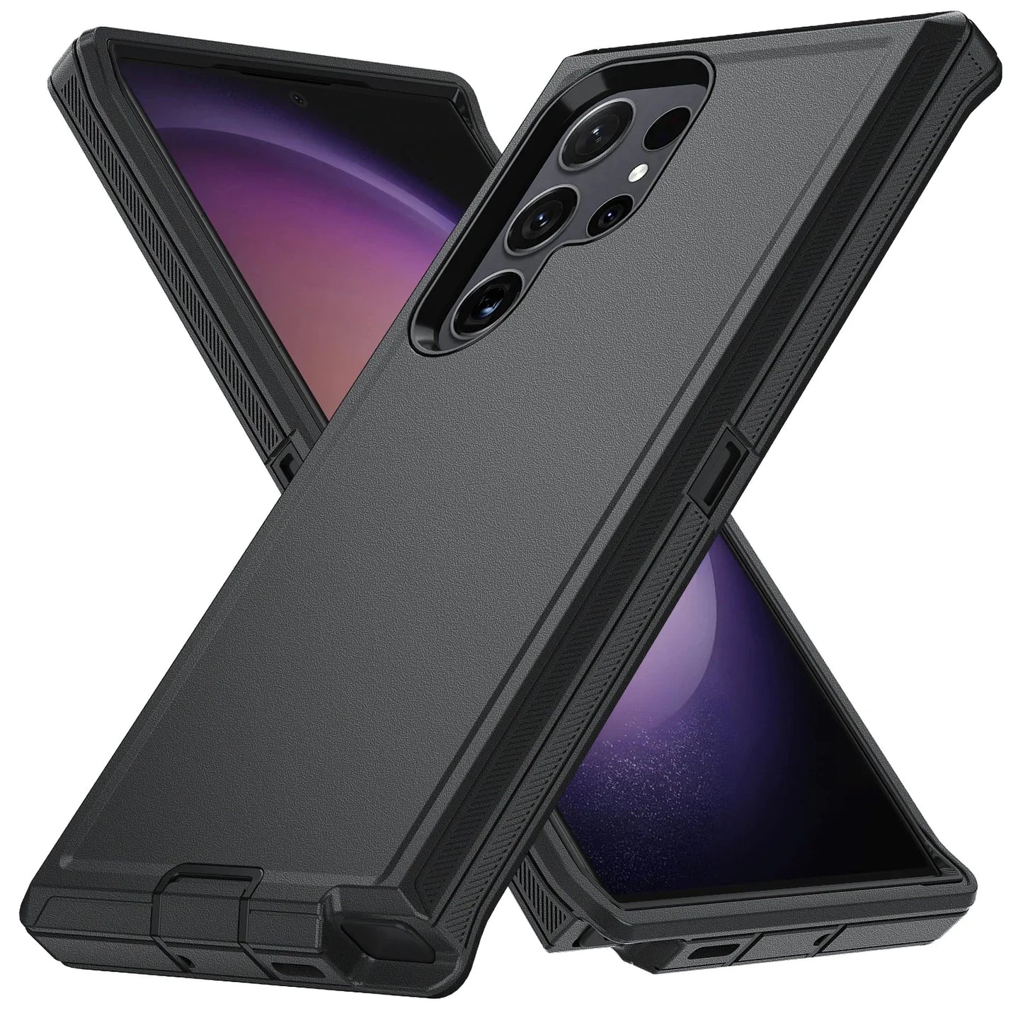3IN1 Ott Defender Series Box for Orginal Samsung Galaxy S25 S24 S23 S22 S21 S20 FE Plus Ultra Note 20 Armor Shockproof Case