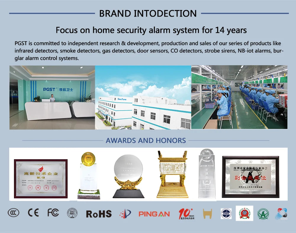 Wifi Tuya Home Alarm System 433MHz Burglar Security Alarm Smart Life App Control Wireless Home Alarm