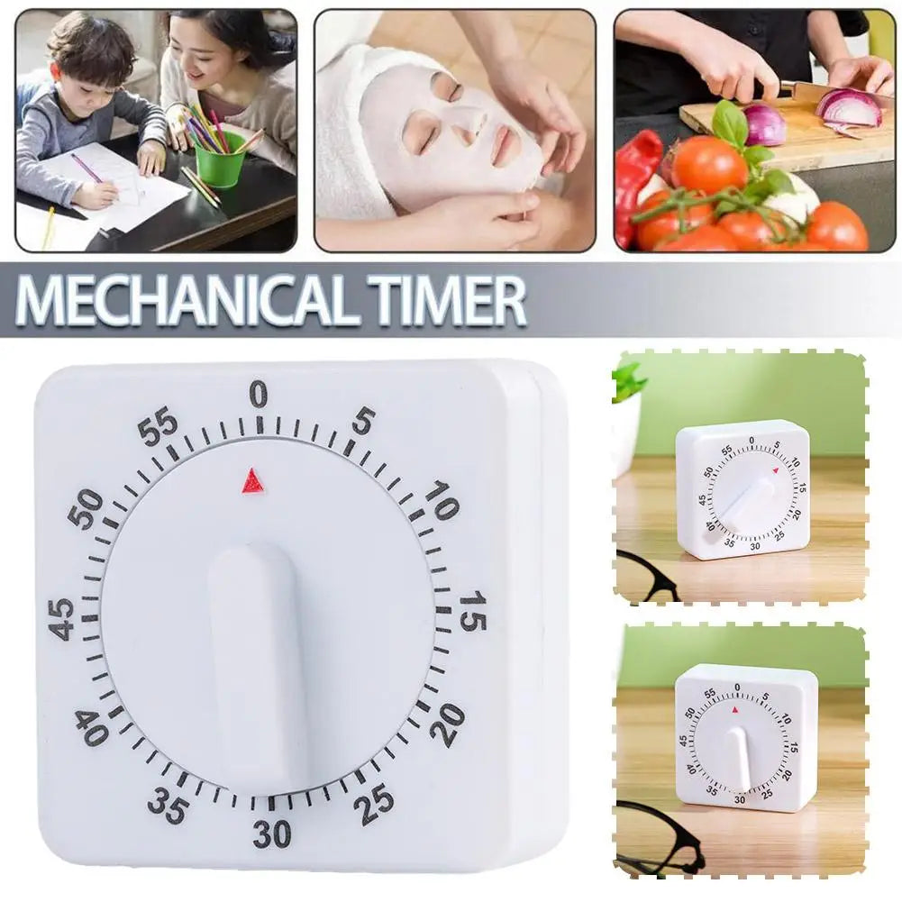 Multifunctional Mechanical Reminder Timer Kitchen Countdown With Alarm Reminder Magnet Timer Cooking Teaching Homework Office