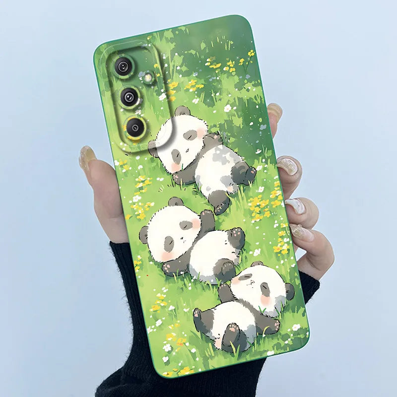 For Samsung Galaxy M34 M35 5G F34 5G Simplicity Flowers Liquid Shockproof Silicone Soft Phone Cover For SamsungM34 5G Case
